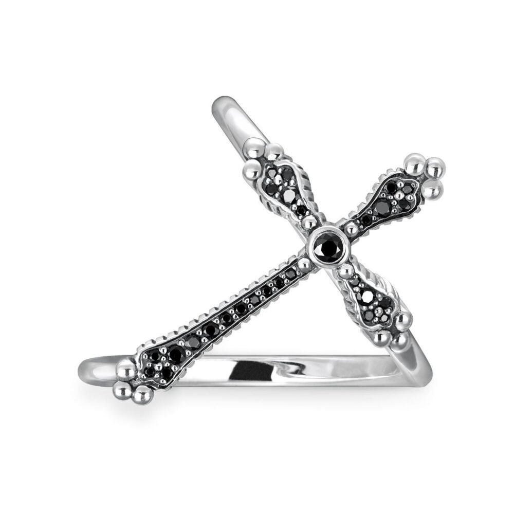 Thomas Sabo Ring "Royalty Cross Black Stones" - Image 4