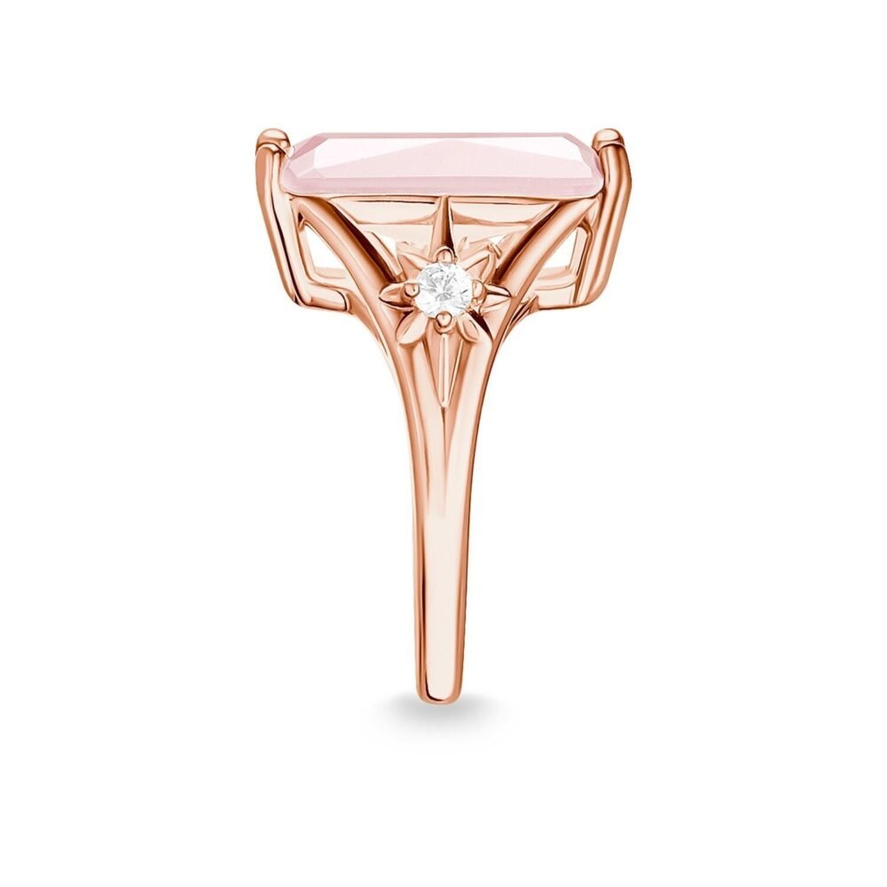 Thomas Sabo Ring Large Pink Stone With Star - Image 3