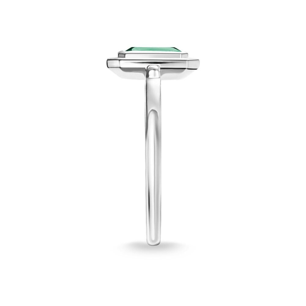 Thomas Sabo Ring Red & Green Stones, Silver - Image 3