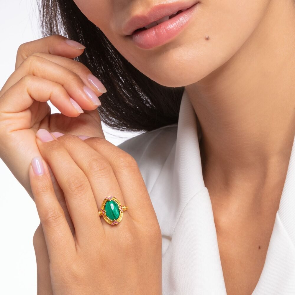 Thomas Sabo Ring Green Stone - Image 2