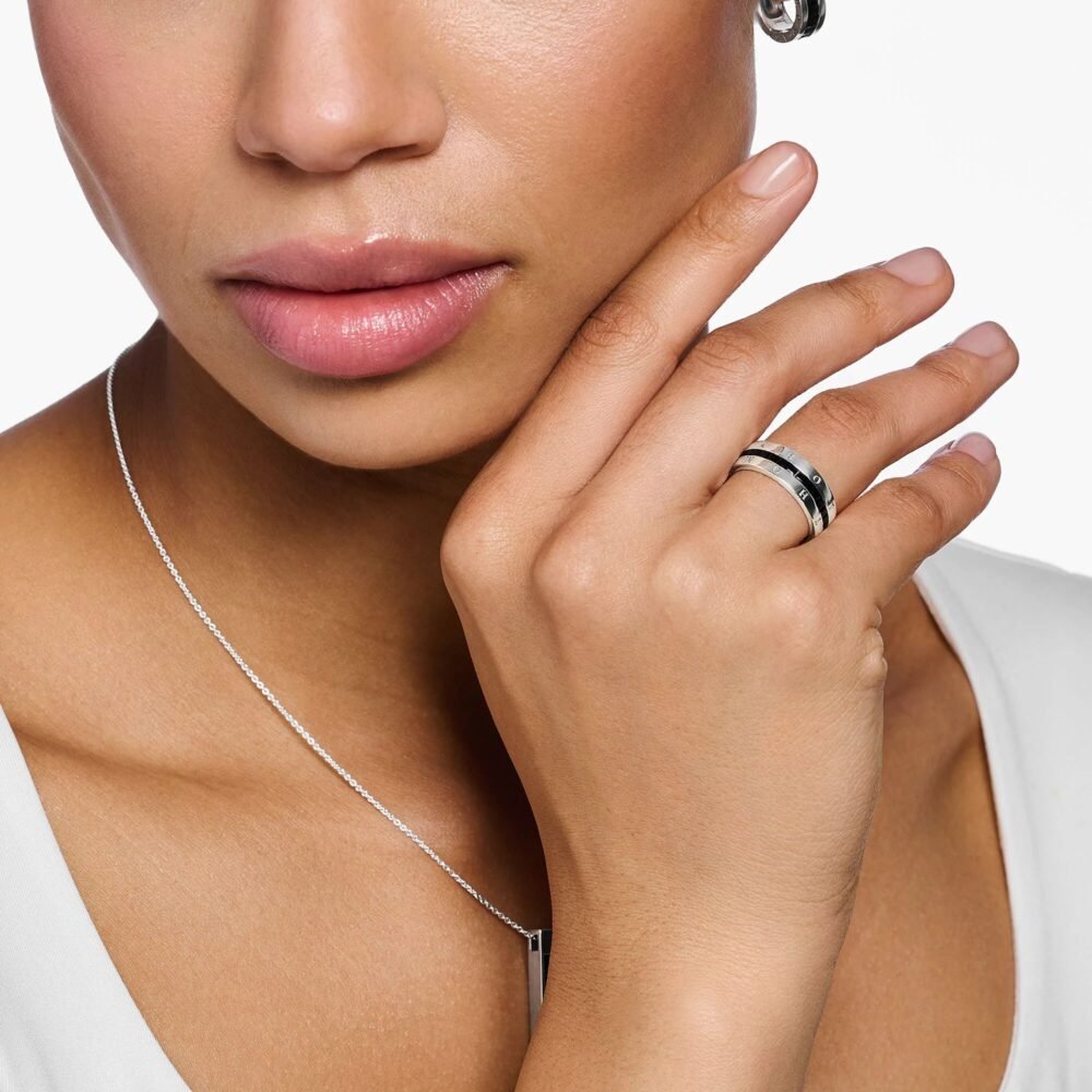THOMAS SABO Heritage Black Wide Band Ring - Image 2
