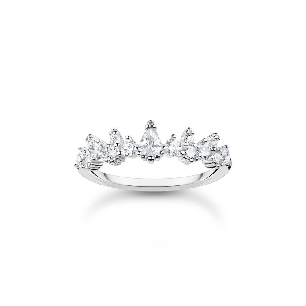 THOMAS SABO Ring ice crystals silver