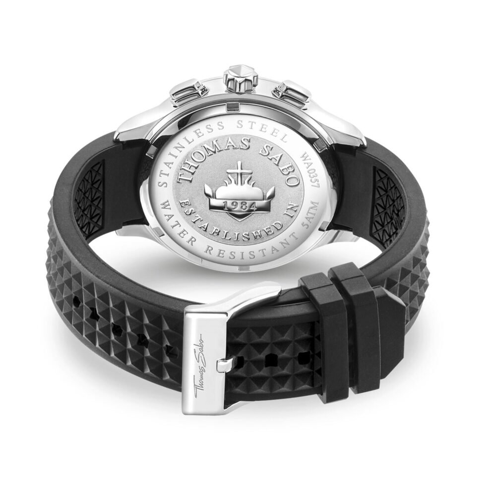 Thomas Sabo Men's Watch Rebel At Heart Chronograph Silver Black - Image 3