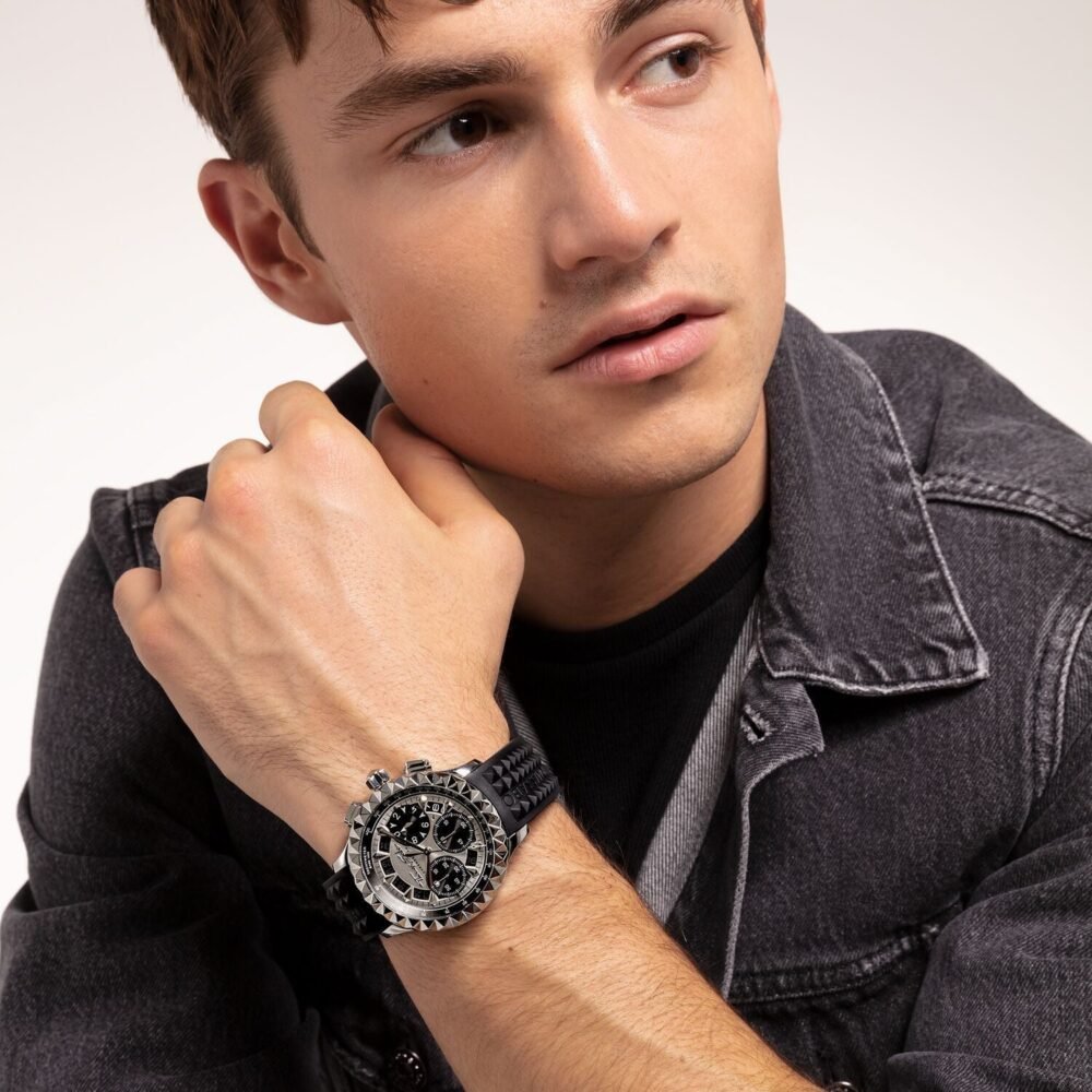 Thomas Sabo Men's Watch Rebel At Heart Chronograph Silver Black - Image 4