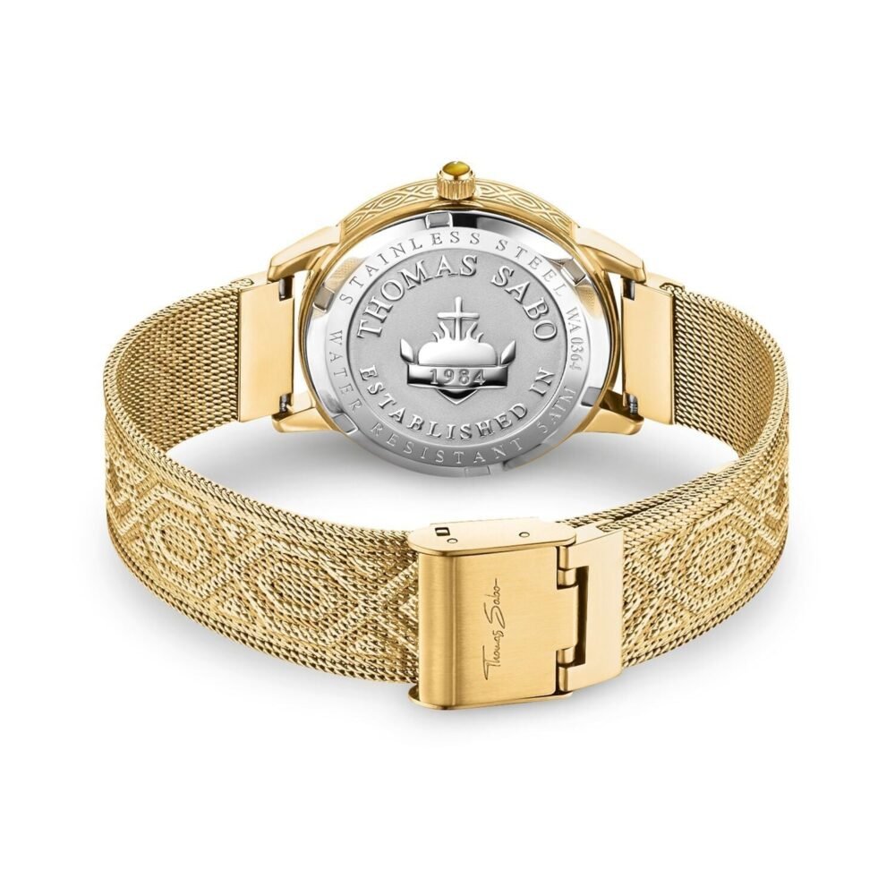 Thomas Sabo Women's Watch Garden Spirit Tiger's Eye Gold - Image 3