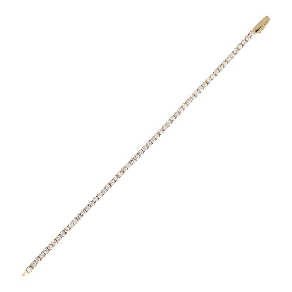 Bronzallure Golden Cubic Zirconia Tennis Bracelet - Image 2