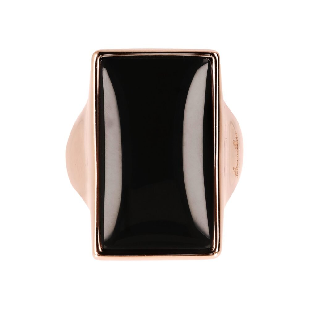 Bronzallure Rectangular Stone Adjustable Ring - Image 6