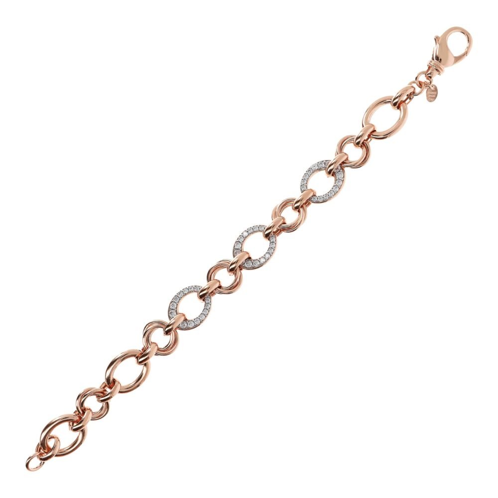 Bronzallure Oval Pave Chain Bracelet - Image 3