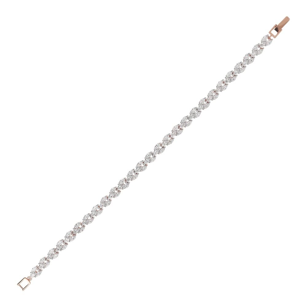 Bronzallure White Cubic Zirconia Tennis Bracelet - Image 3