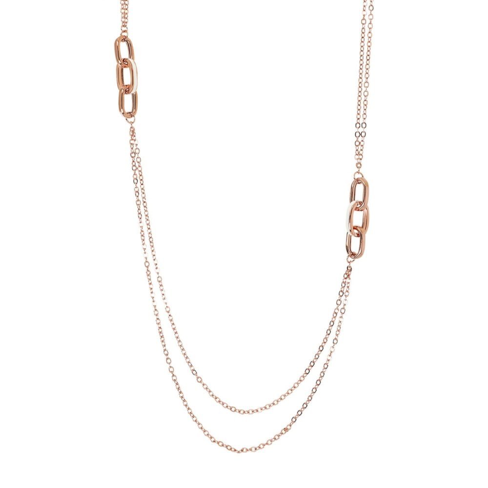 Bronzallure Miss Enamel Oval Necklace 91.4cm - Image 2