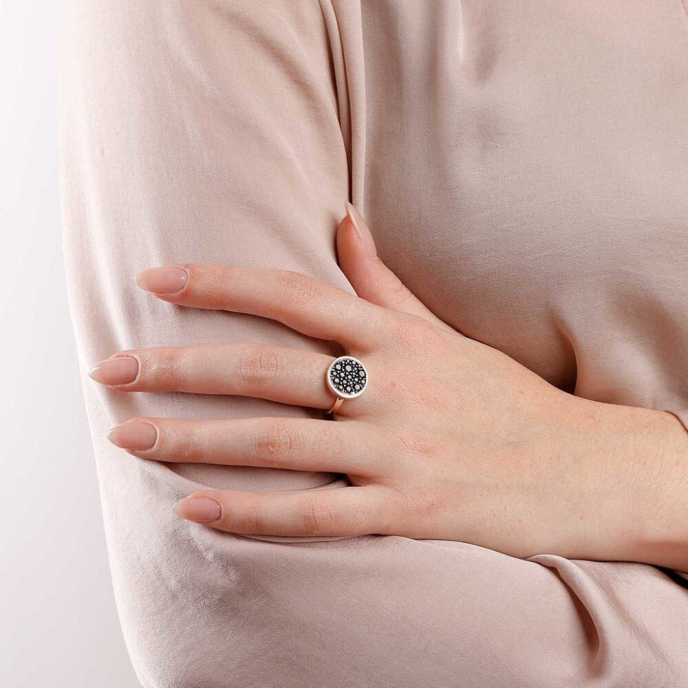 Bronzallure Petite Pave Ring - Image 2